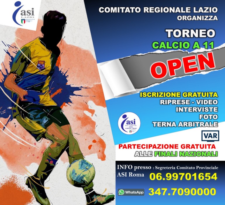 CAMPIONATO ASI - OPEN - CALCIO A 11 CAMPIONATO ASI - OVER 45 - CALCIO A 11
